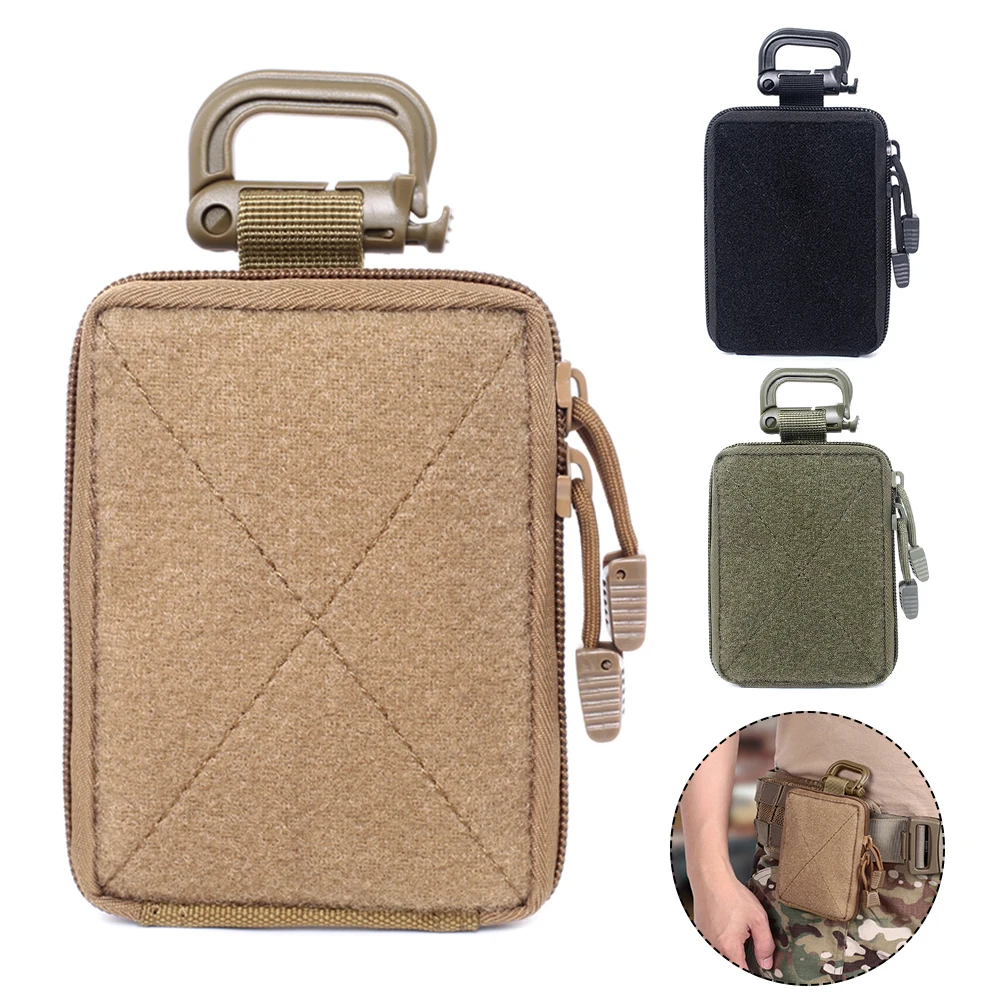 Outdoor Tactical Molle EDC Pouch Medical First Aid Kits Organizer Tactical Wallet Small Bag Hunting Accessories Vest Equipment