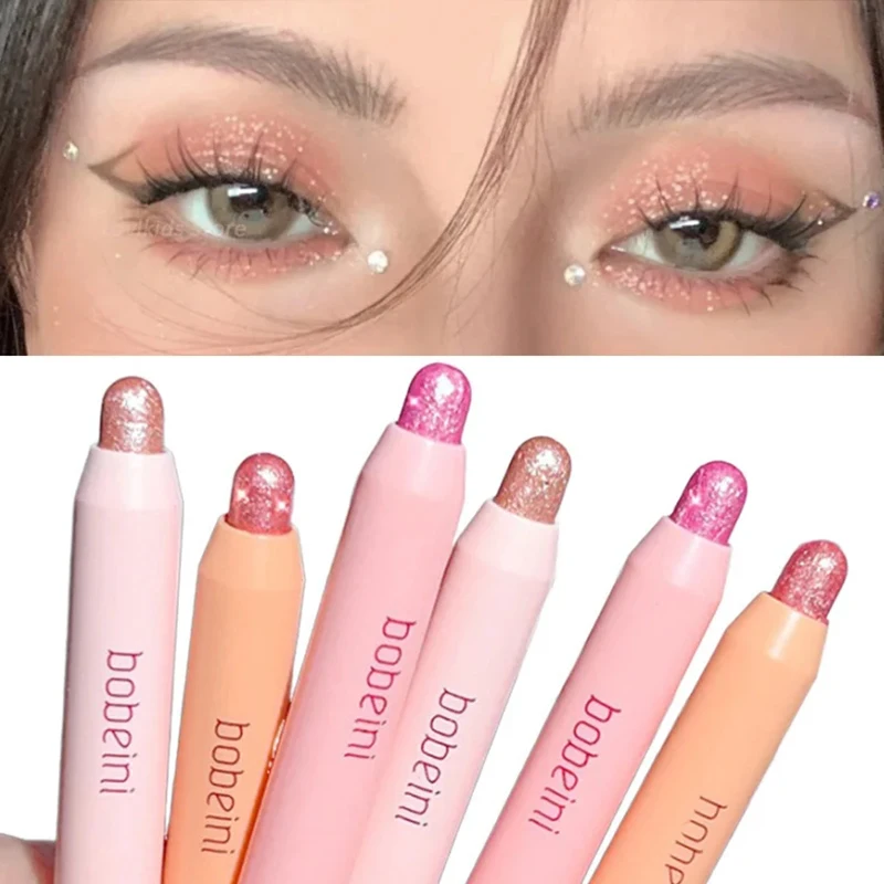 Bâton de fard à barrage nacré, crayon à paillettes, stylo de doublure de ver à soie scintillant imperméable, cosmétiques haute brillance, maquillage de beauté