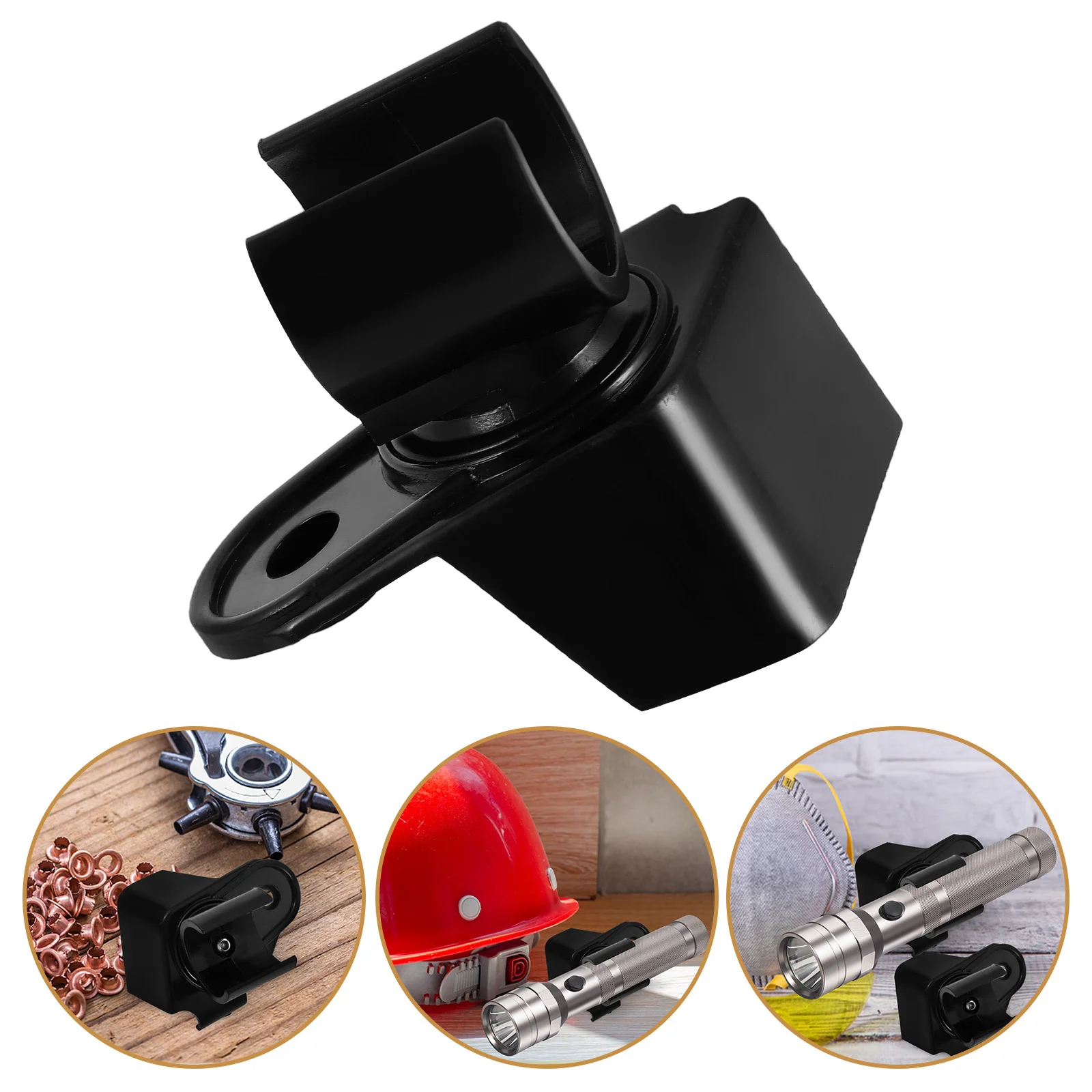 

Hard Hat Light Clip Sturdy Flashlight Holder for Hands- Headlamp Accessories Hard Hat Light Clips
