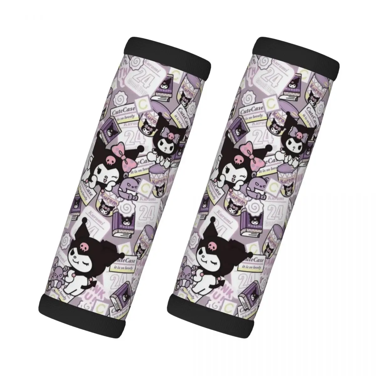

Custom Funny Kuromi Cartoon Luggage Handle Wrap Suitcase Identifier 2 Pack For Door Handle