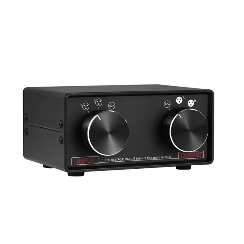 

Sound Switches Converter 3in 3out Fully Balanced Passive Stereo Selector Switches Switcher Balanced