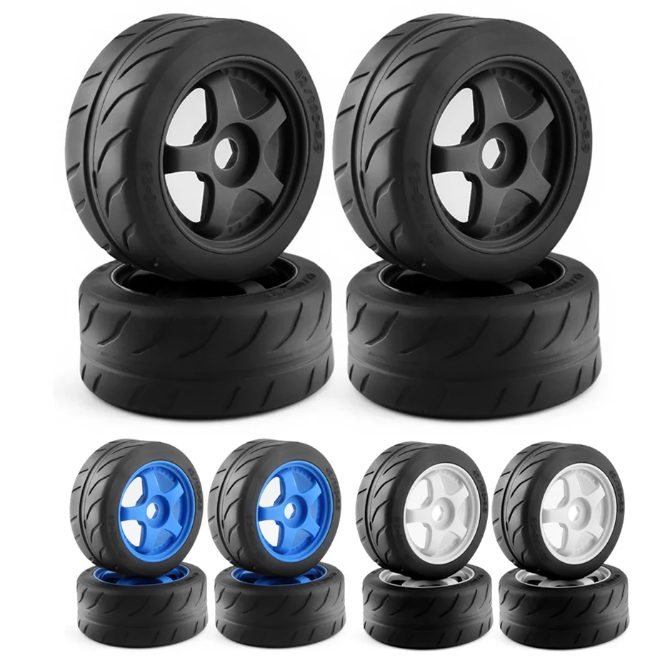 

4pcs 5-Spoke 100x42mm 42/100 Tire Tyre 17mm Wheel Hex for Arrma 1/7 Infraction Limitless Felony RC Car Upgrade Parts