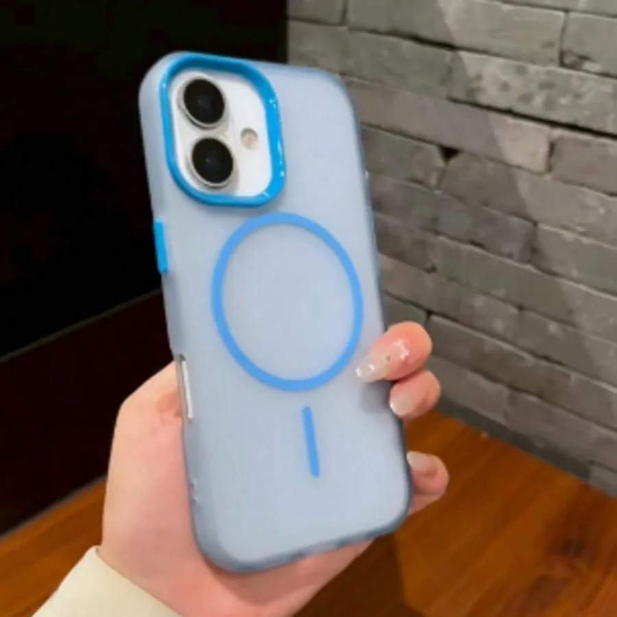 Luxury Translucent Magnetic Phone Case for iPhone 17 Pro Max 16 15 14 13 12 11 Pro Max 16 Plus Protection Shockproof Bumper