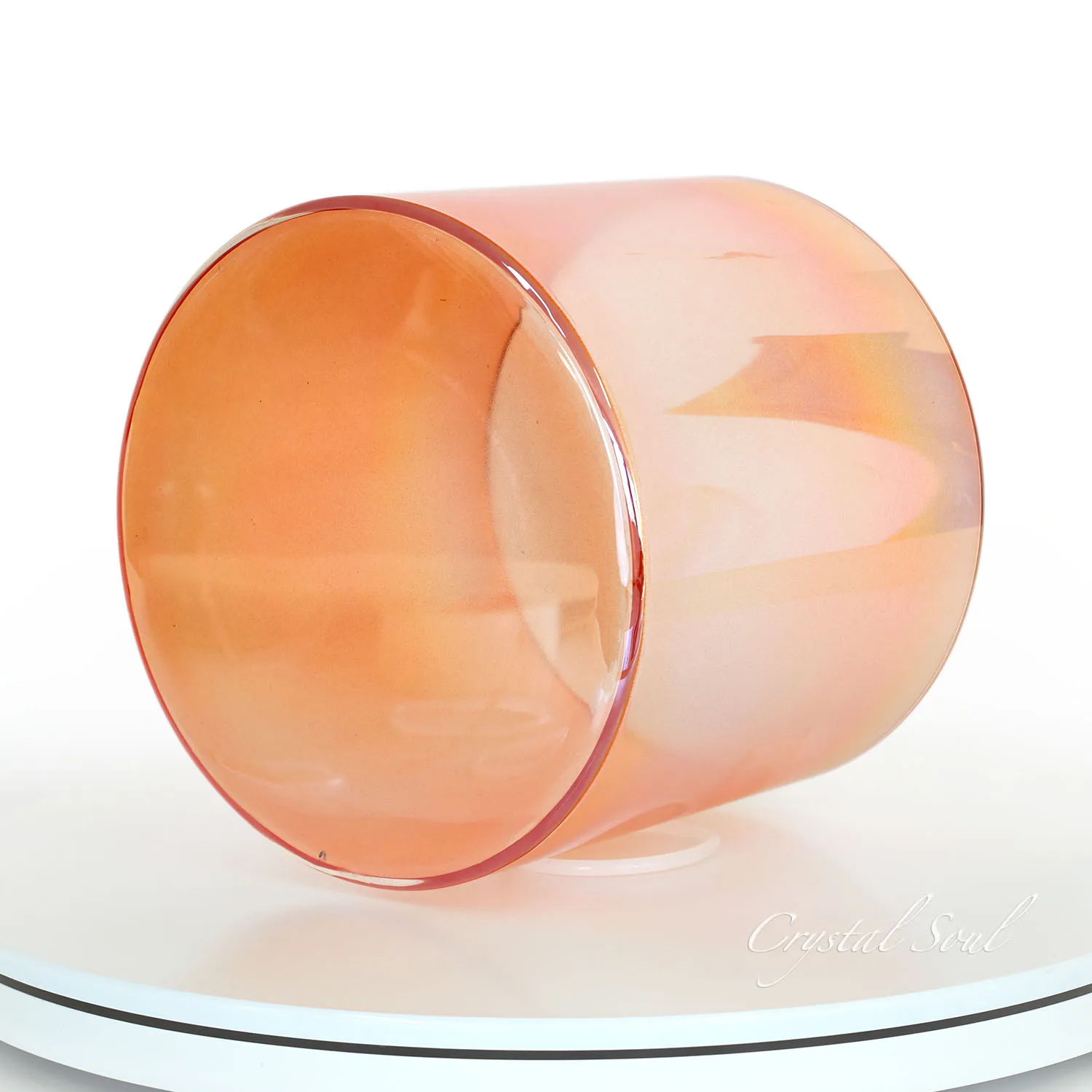 Hooqu كريستال الروح شفافة جرس الموسيقى الكيمياء واضح الكوارتز 432 هرتز شفاء التأمل مع حقيبة مجانية شقرا مجموعة