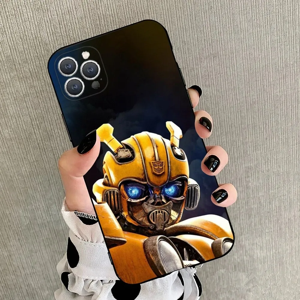B-Bumblebees Car   Phone Case For iPhone 15,14,13,12,11,Plus,Pro Max,XS,X,XR,SE,Mini,8,7 Soft Silicone Black Cover image 4