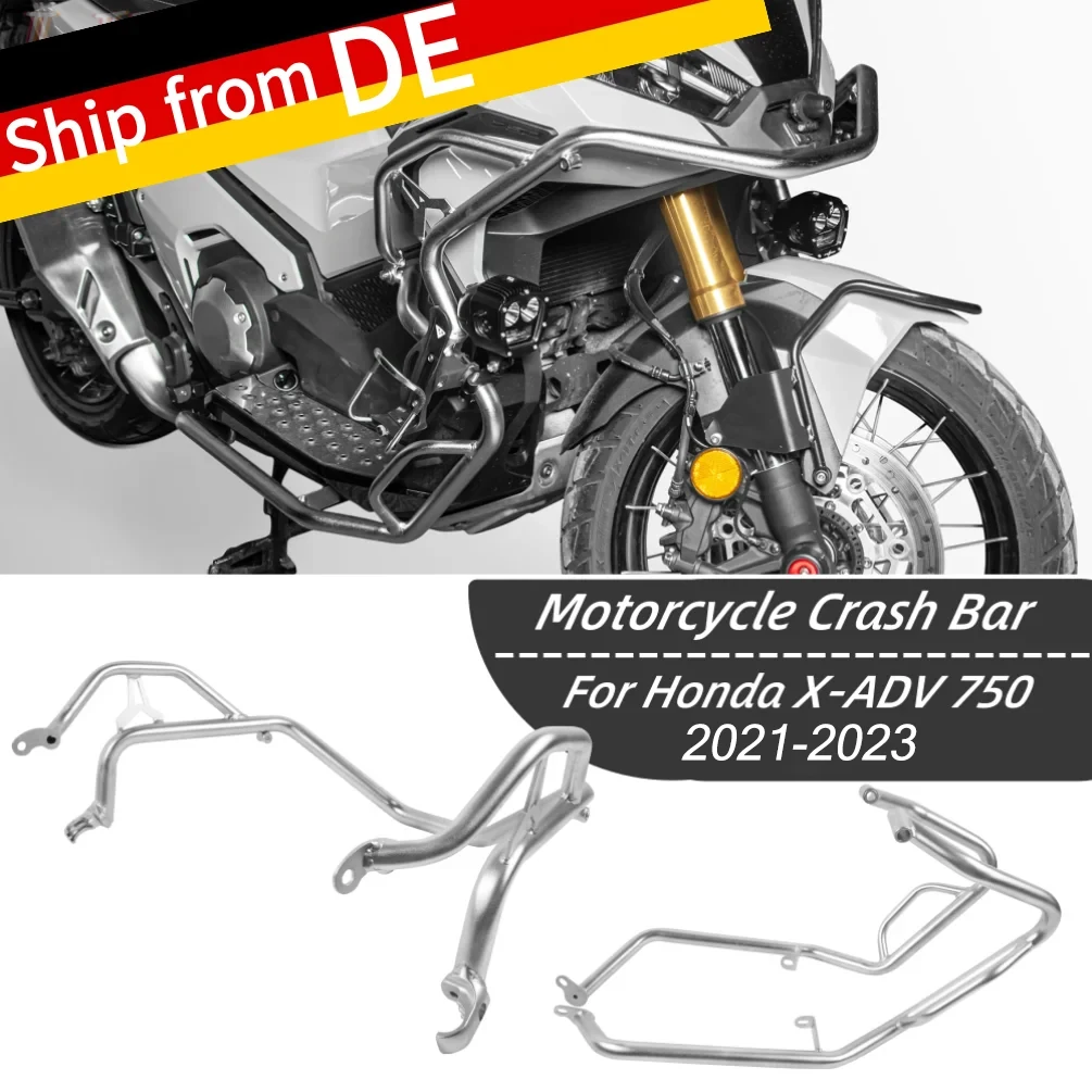 

X-ADV 750 Engine Guard Protector Bumpers Crash Bar Motorcycle Stainless Steel Protection for Honda XADV 750 XADV750 2021-2023