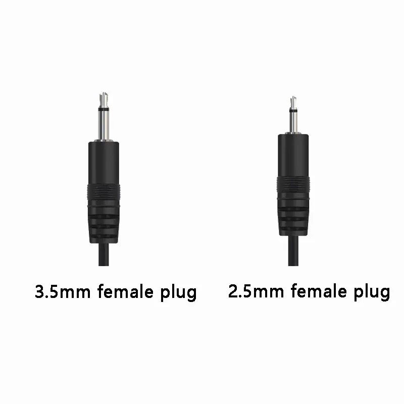 25cm 3.5mm/2.5mm mono stereo 4pole headphone jack audio aux cable