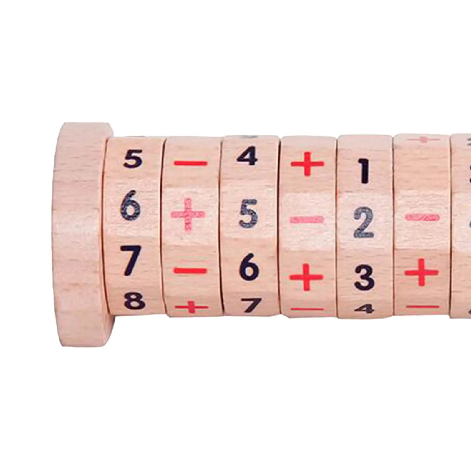 Cylinder Numbers Toy Math Rotating Blocks Toy Learning Toy Counting Game Symbols Mathematics Numbers Montessori Toy