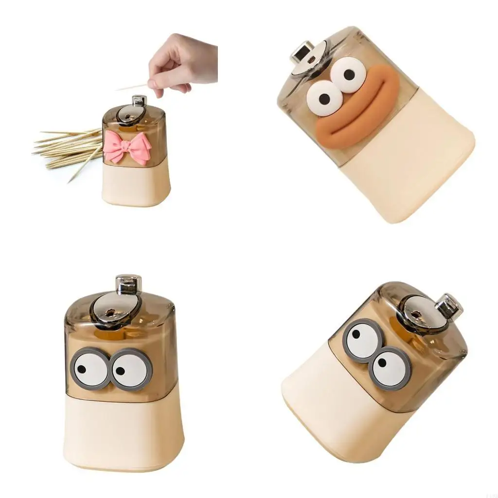 F19B Toothpick Jar Fun Cartoon Toothpick Case Toothpick Storage Box Kitchen Accessory Toothpick Holders for Toothpick