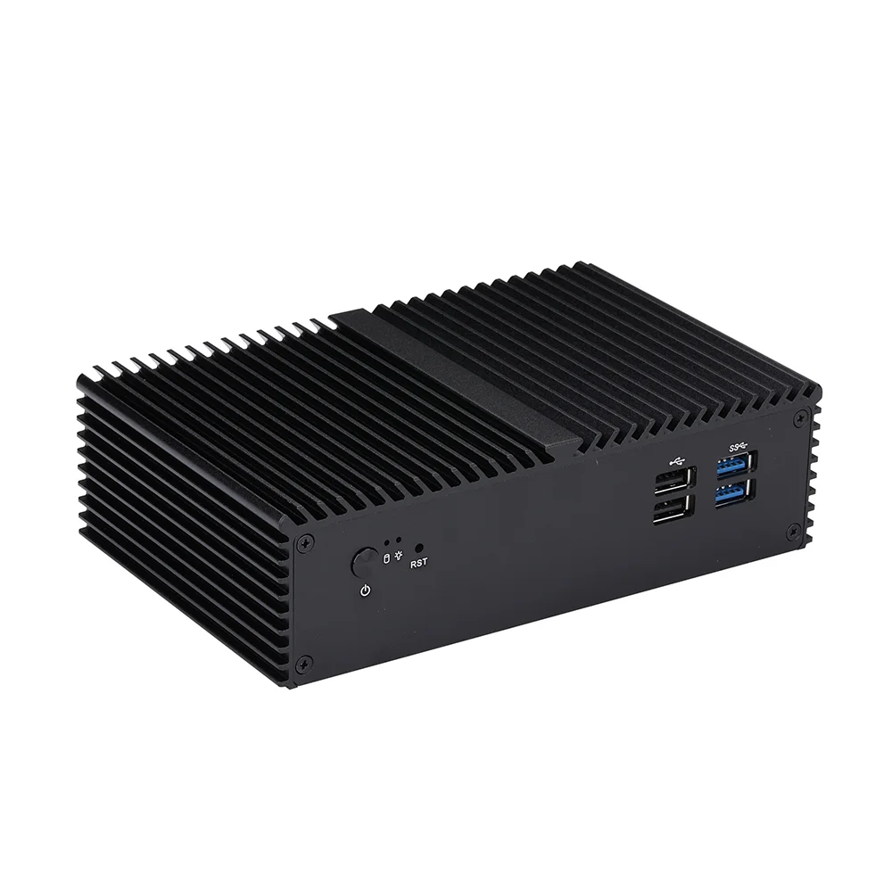 KANSUNG 4 Gigabit LAN Intel Celeron J6412 Firewall Micro Mini PC Elkhart Lake Quad Core DDR4 AES-NI Barebone Router PC