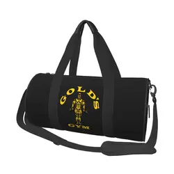 Bolsa de ginástica dourada grande para homens e mulheres, bolsas esportivas, treino, fim de semana, bolsa, bagagem, colorida, fitness, exercício, treino, clássico