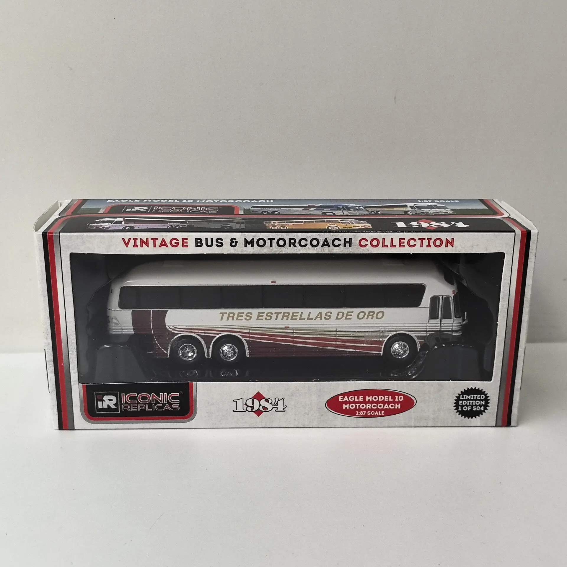 Diecast IR 1/87 Scale HO EAGLE 10 BUS 1X Alloy Car Model