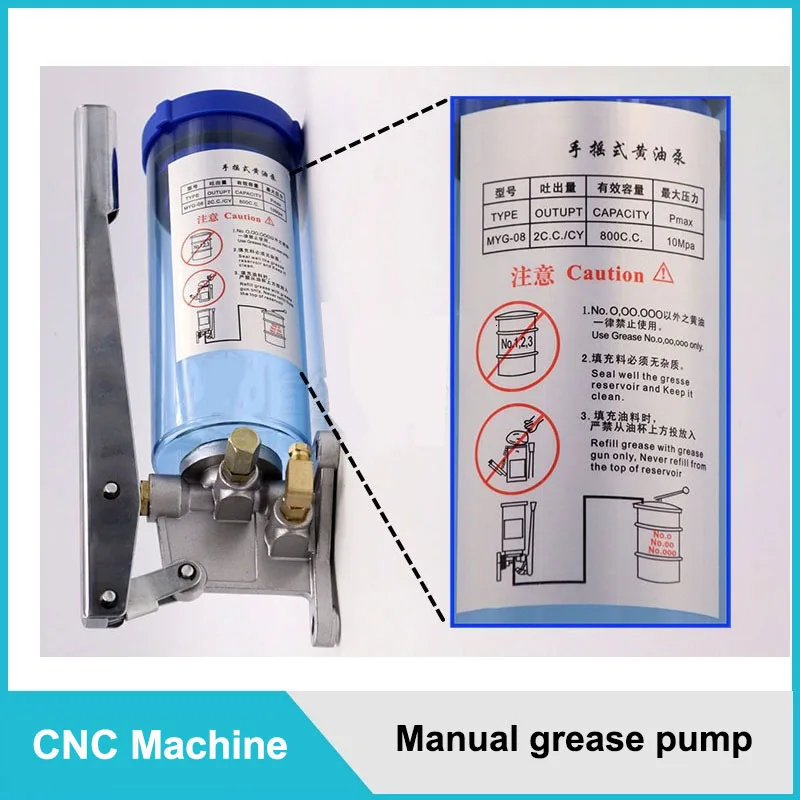 Lubrificatore manuale del burro della pompa del grasso della perforazione della pompa di olio di lubrificazione LSG-08 per la macchina di cnc
