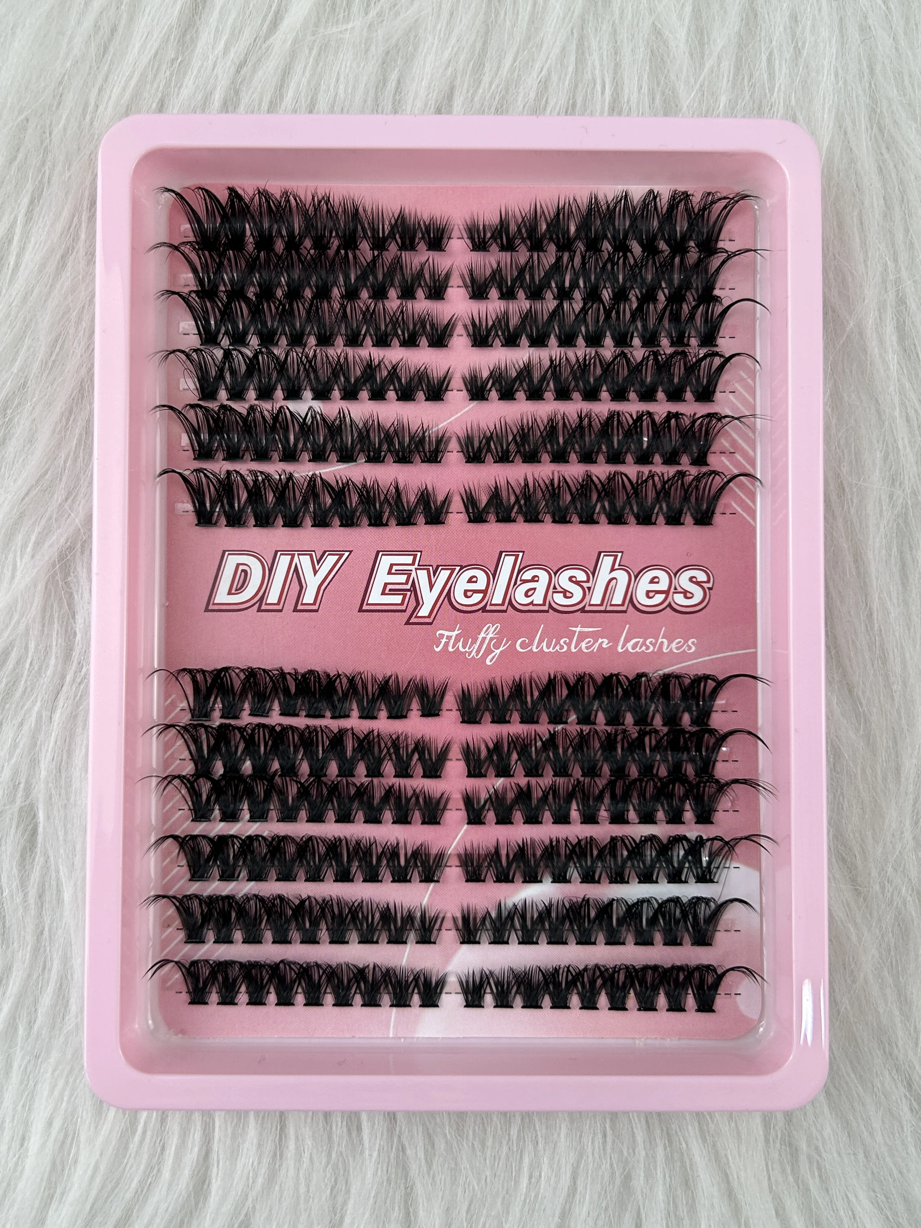 Kit de extensión de pestañas esponjosas 30P/40P/50P/60P/80P/100P, kit de extensión de pestañas gruesas, maquillaje para principiantes de 10-16mm