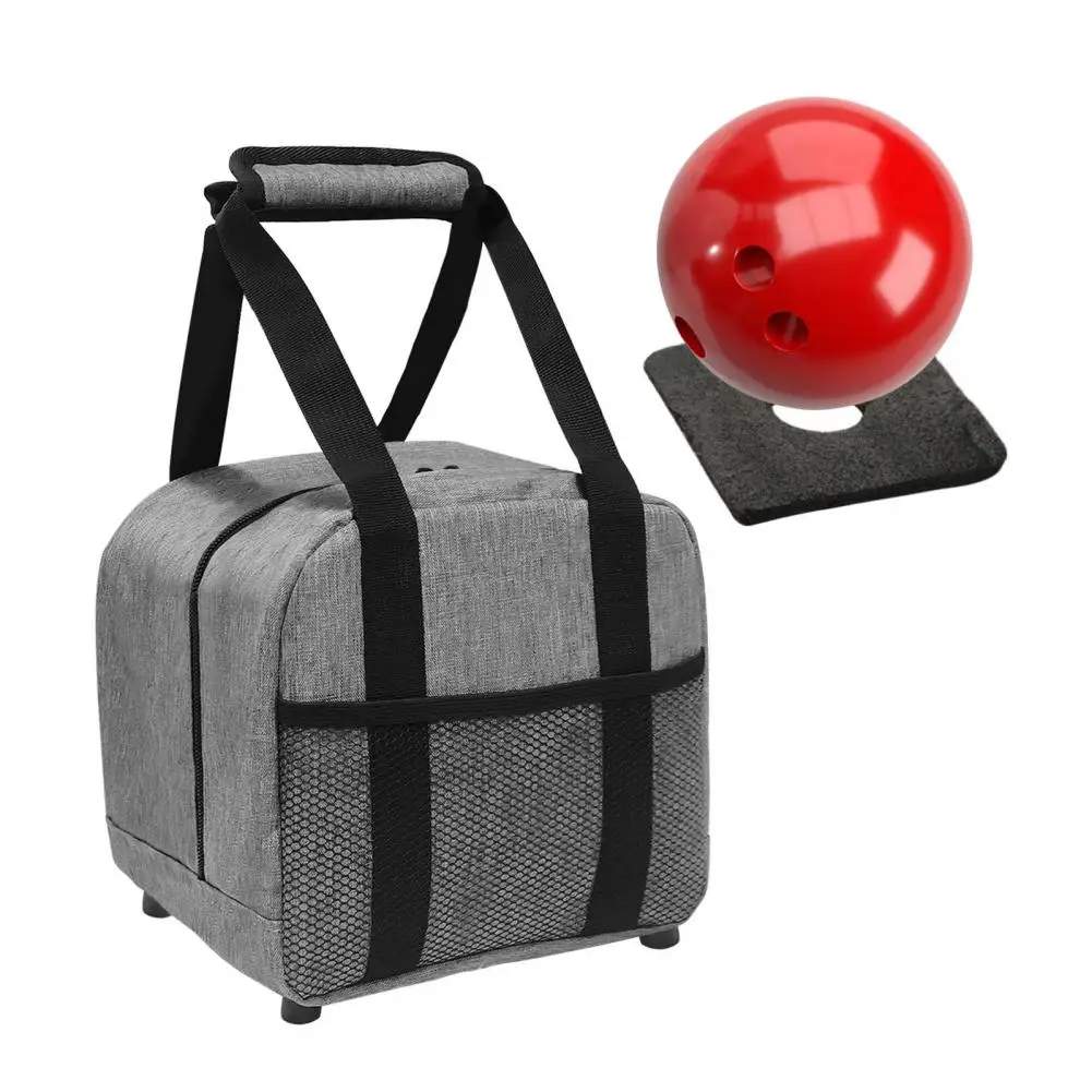 

Bowling Ball Bag Portable Single Ball Tote Bag Padded Ball Holder Mesh Pocket Bowling Balls Case Waterproof Bowling Balls Bag