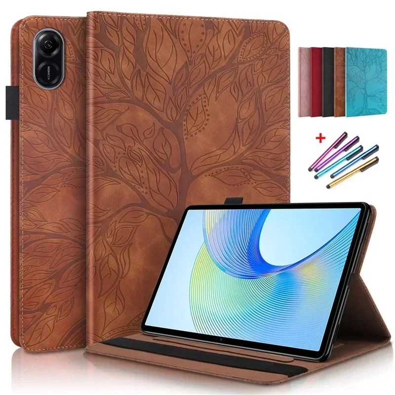 Case for Honor Pad X9 Tablet 11 5 inch Emboss Tree Leather Flip Cover for Funda Honor Pad X9 X 9 Case For Honor Pad X9 11.5