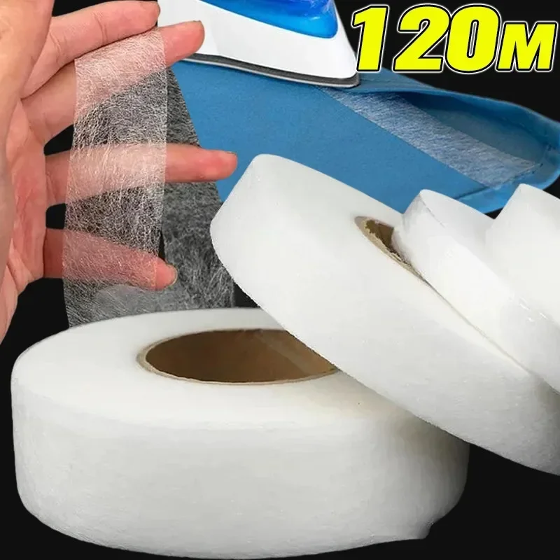 Double-sided Non-woven Interlining Adhesive Tape Iron On Hem Tape Edge Shorten Repair Pants For Hats Clothes DIY Sewing Crafts