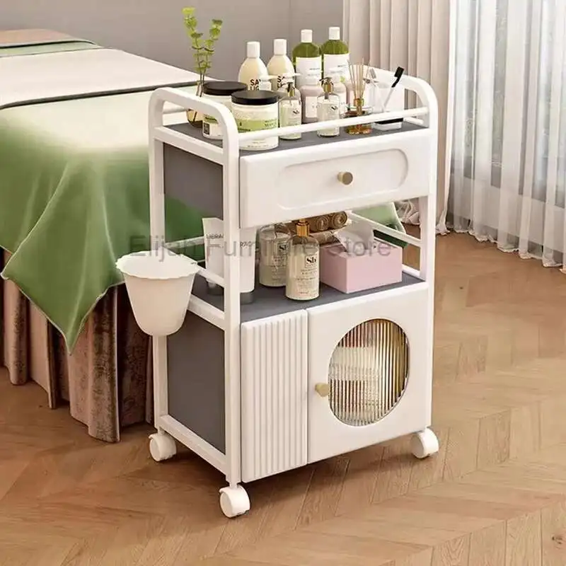 

Trolley Ear Picking Pattern Embroidery Nail Art Beauty Equipment Cart Beauty Salon Specific Small Cart Salon Furniture