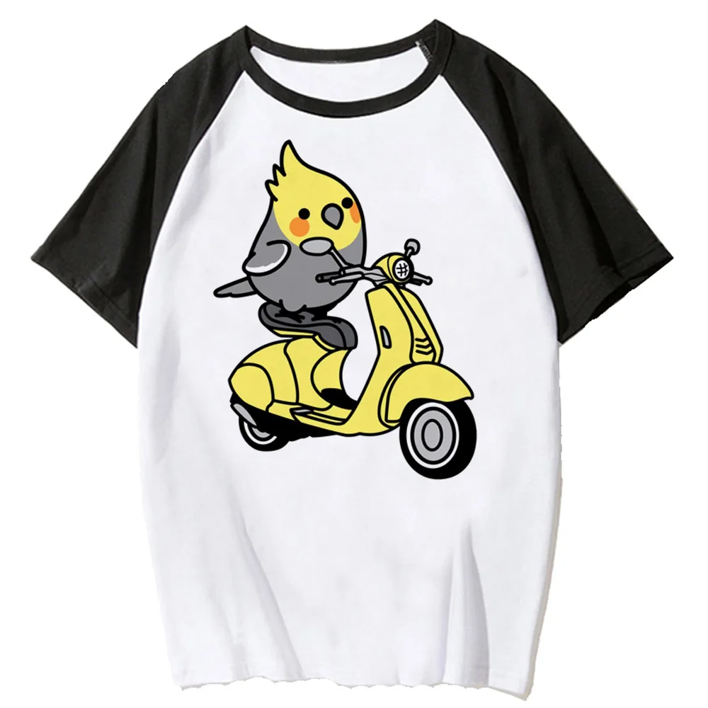 Cockatiel Tee women streetwear harajuku funny t shirt girl anime comic 2000s clothes