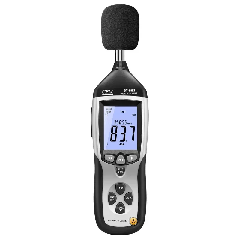 Noise meter CEM Huashengchang DT-8852 high-precision digital decibel measuring instrument hand-held noise detection sound level