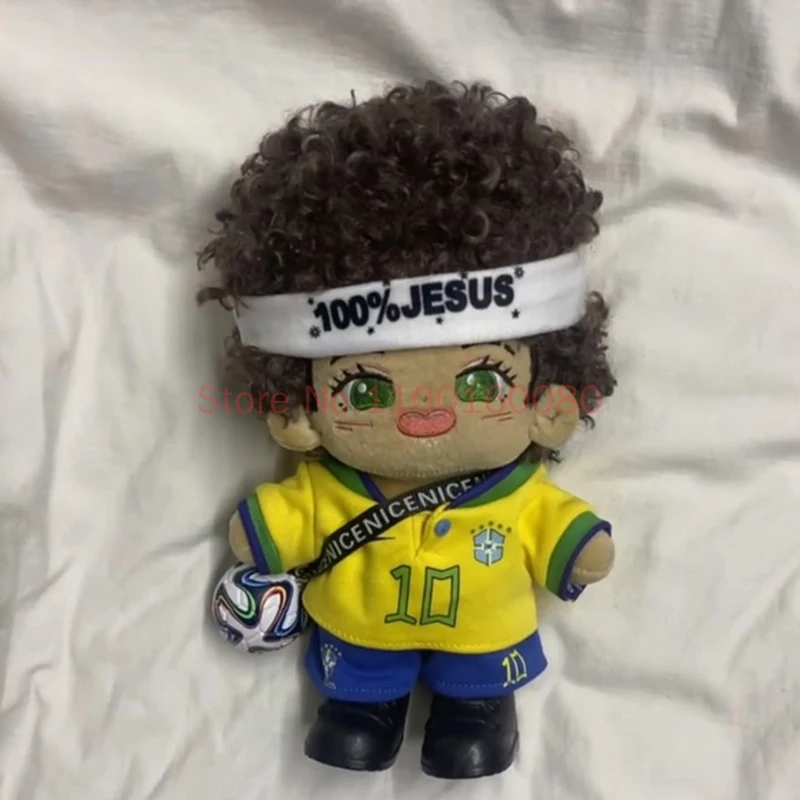 【NJ】20CM Football star themed plush toy filling is an excellent collectible gift for football fans and collectors view 6