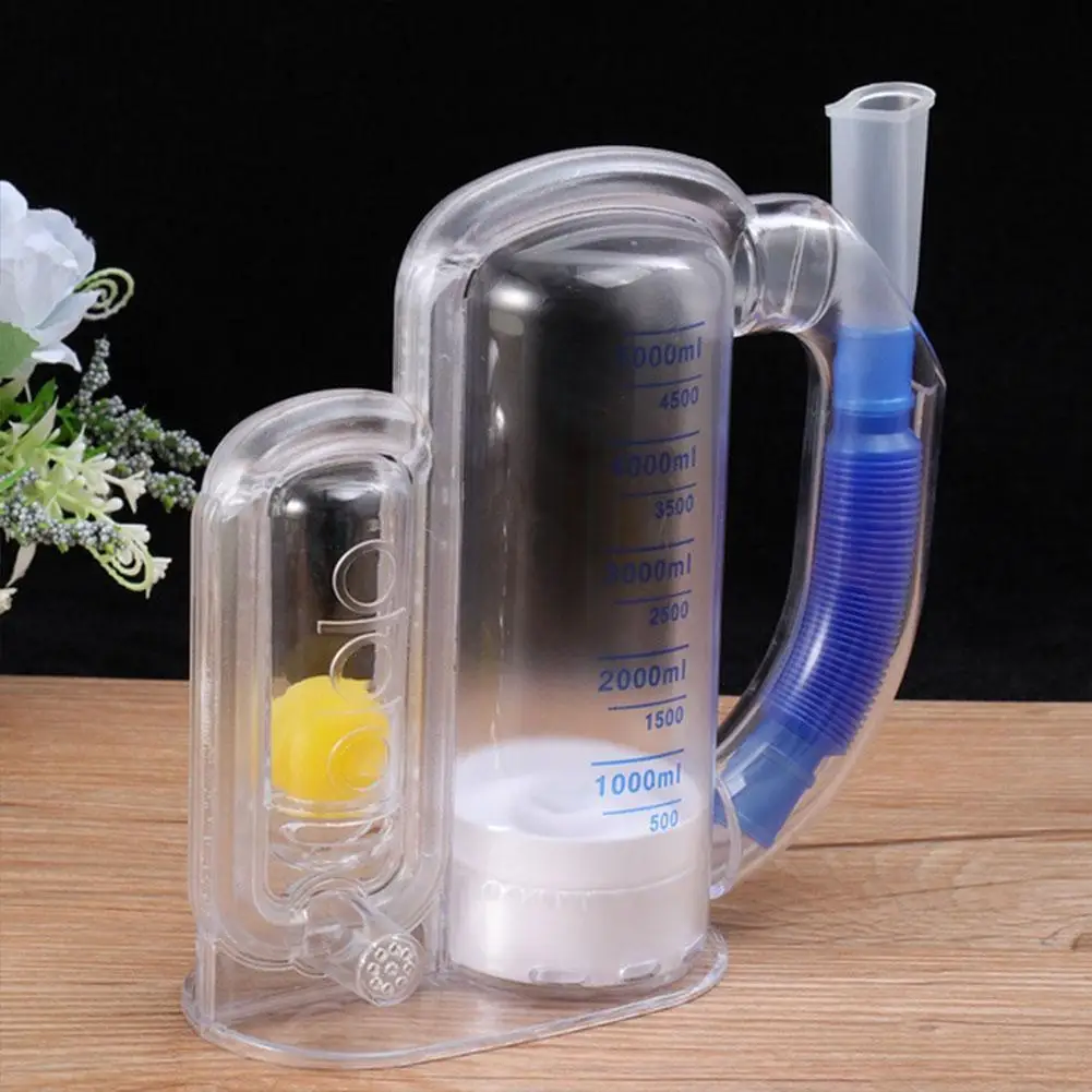 5000ML Spirometer Deep Breathing Lung Exerciser Vital Capacity Breath Measurement Device Respiratory Muscle Trainer Fitness Care