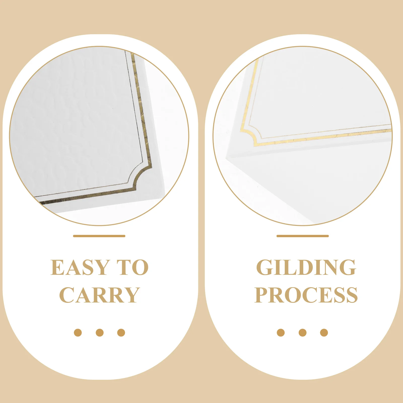 

30pcs Gold Foil Greeting Cards Thickened Birthday Thank You Wedding Party Friend Banquet Paper Cards Festival Blessing