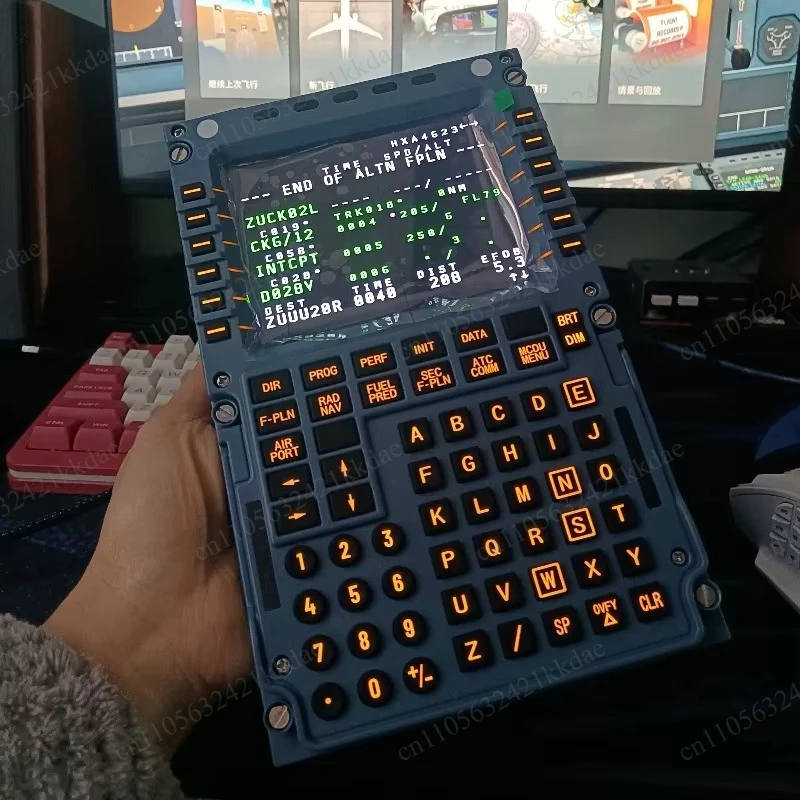 For WINWING Flight Simulator MCDU Toliss Fenix Flight Control Display Civil Aviation Control Panel A320 A3XX For X-Plane MSFS