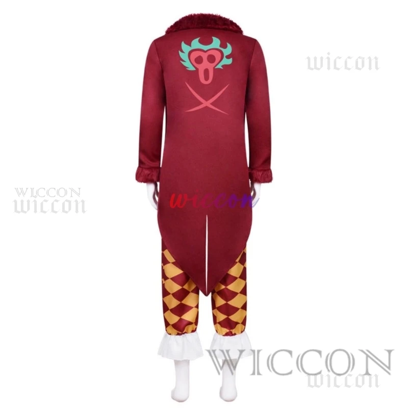 اليابان تأثيري Blox الفاكهة بارتولوميو تأثيري حلي مهرج الأخضر شعر مستعار باري باري لا مي أزياء الهالوين للرجال حفلة ACGN #3