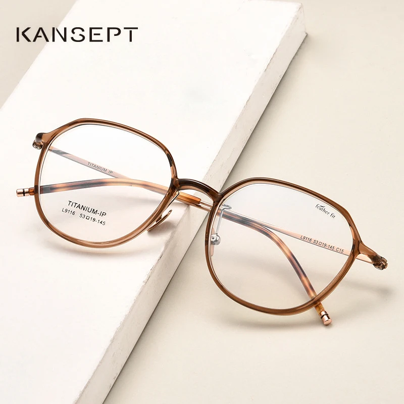 KANSEPT Ultralight Comforts 7.1g Oval Women Small Frames Blue Light Blocking Ladies Customized Prescription Reading Glass  L9116