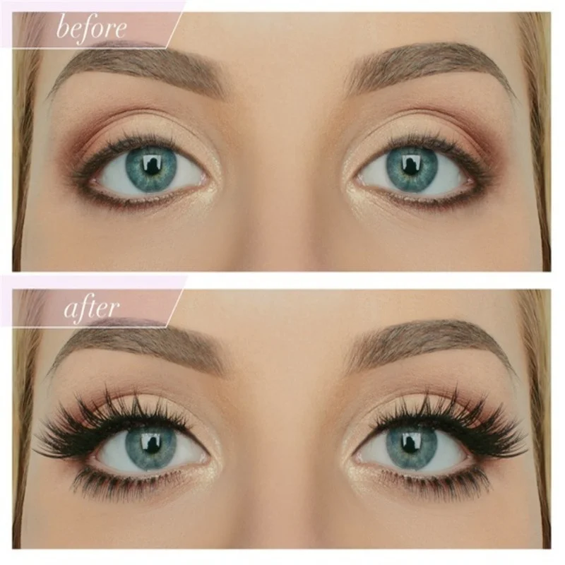 5 คู่/ชุด ขนตาปลอมทำมือ ขนตาปลอมธรรมชาติ ยาว หนา นุ่ม เหมือนจริง 3 มิติ อุปกรณ์แต่งหน้า