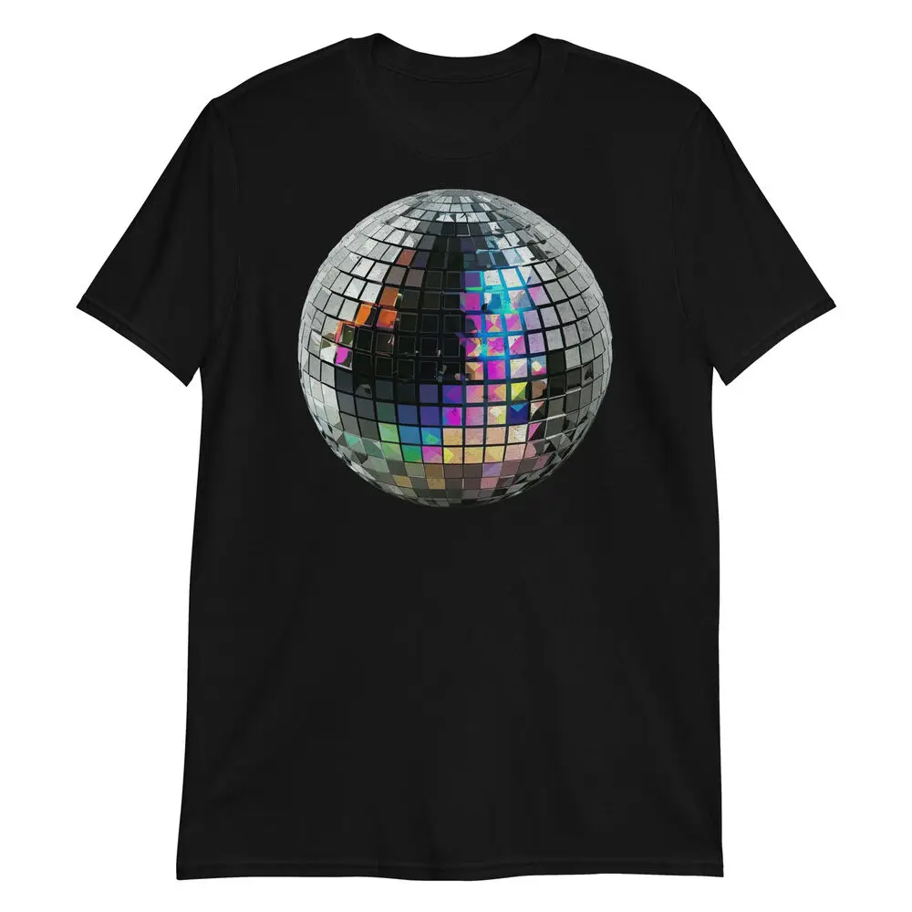 Get Ready to Shine with this Disco Ball T-Shirt Perfect for Rave and Club Goers!  High Quality 100%Cotton Short Sleeve