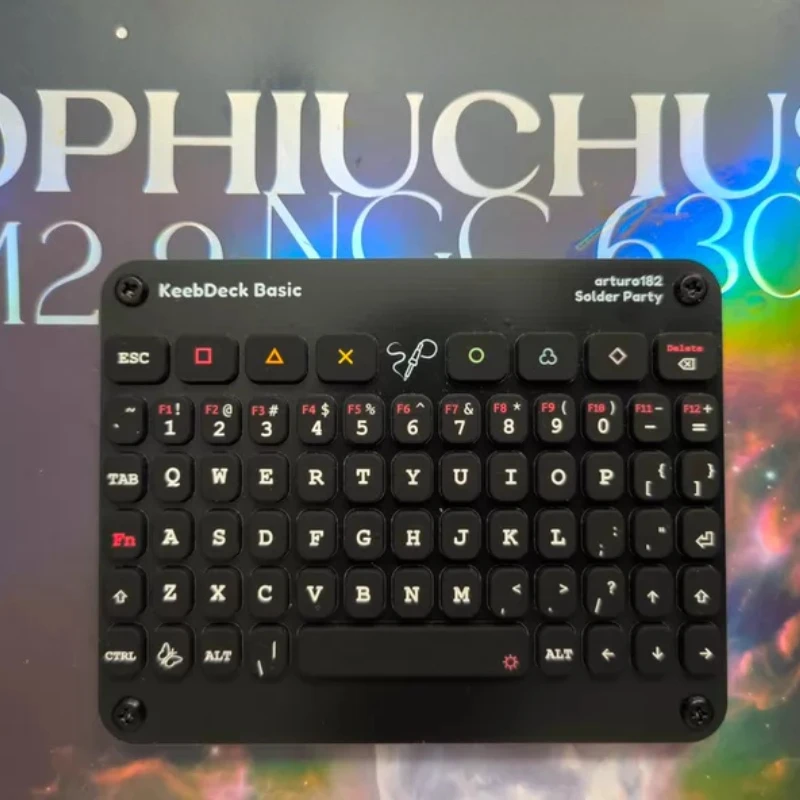 KeebDeck Basic Mini Keyboard Replica Customized Wired USB Port STM32F042 Chip AP5032KTR Backlight Gaming Office Keyboard DIY