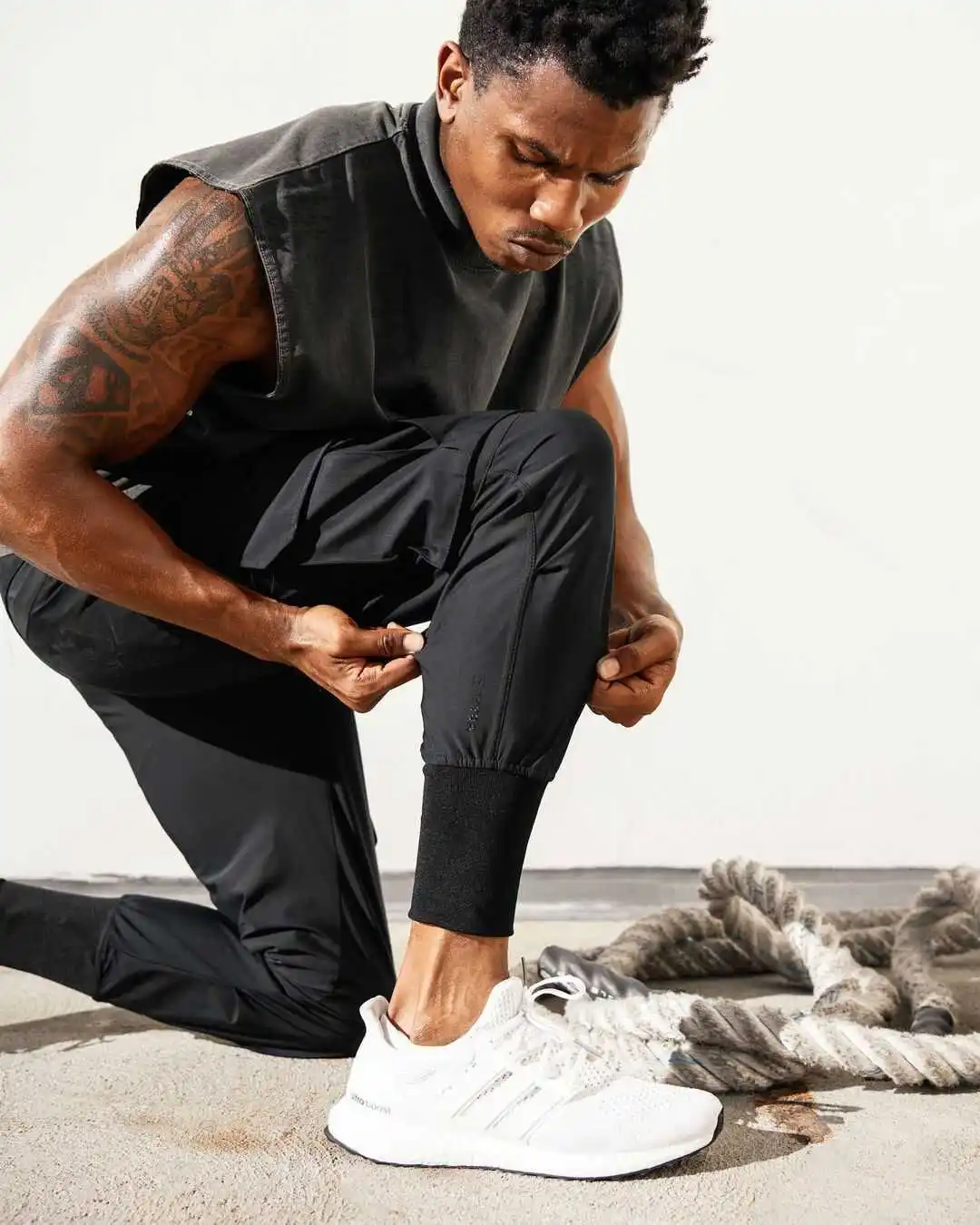 

Casual Fitn Sports Pants for Men Running Exercise Long Trousers Workwear Sle Elastic Waist Youthful Vitali All Seasons