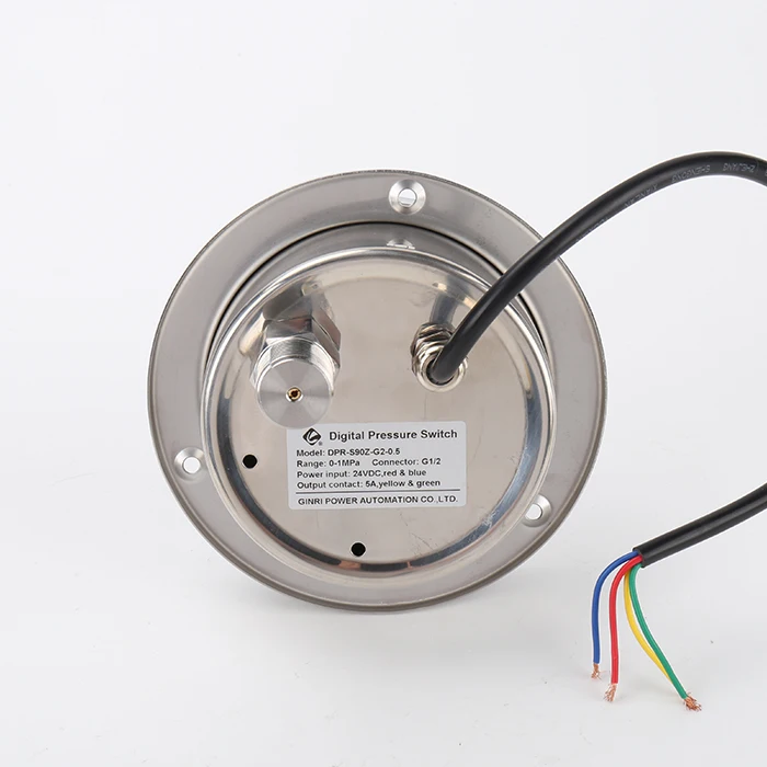 Pressostat en acier inoxydable 0-1Mpa PSI KGF/CM2, contrôleur de pression numérique réglable