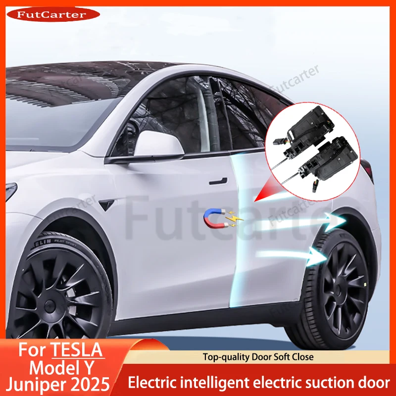 

For Tesla Model Y Juniper 2025 4-Door Soft Close Smart Auto Electric Suction Door Lock Opening High Anti-Pinch Soft Closing