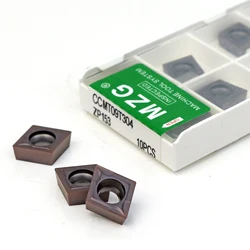 MZG 10pcs CCMT 09T304 060204 120404 ZP153 Boring Turning CNC Lathe Cutting Tools Tungsten Carbide Inserts