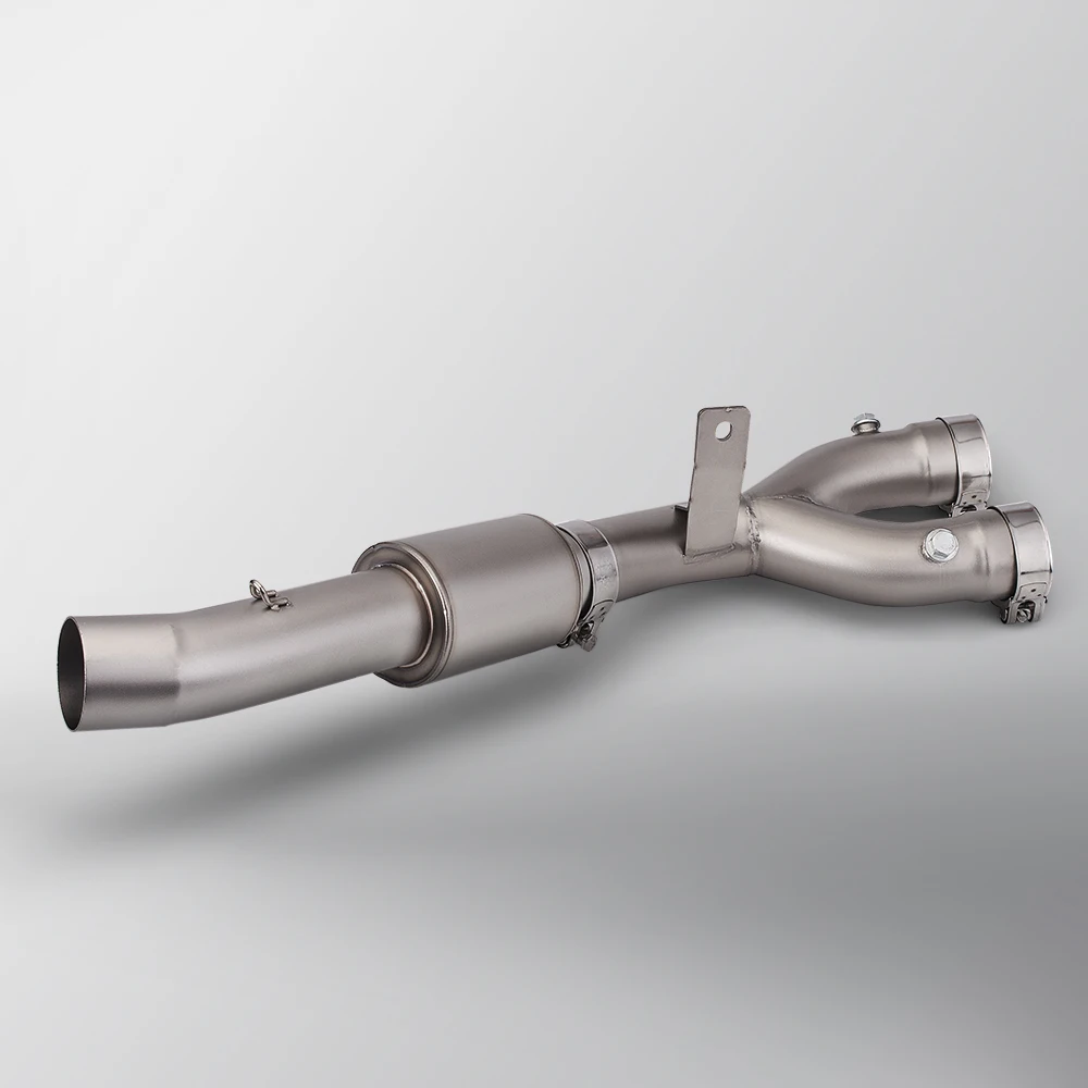 

Stainless Steel Slip-On Motorcycle Exhaust Middle Pipe 51MM Interface for YZF R1 R1M MT10 2015-2025 Modification Accessory