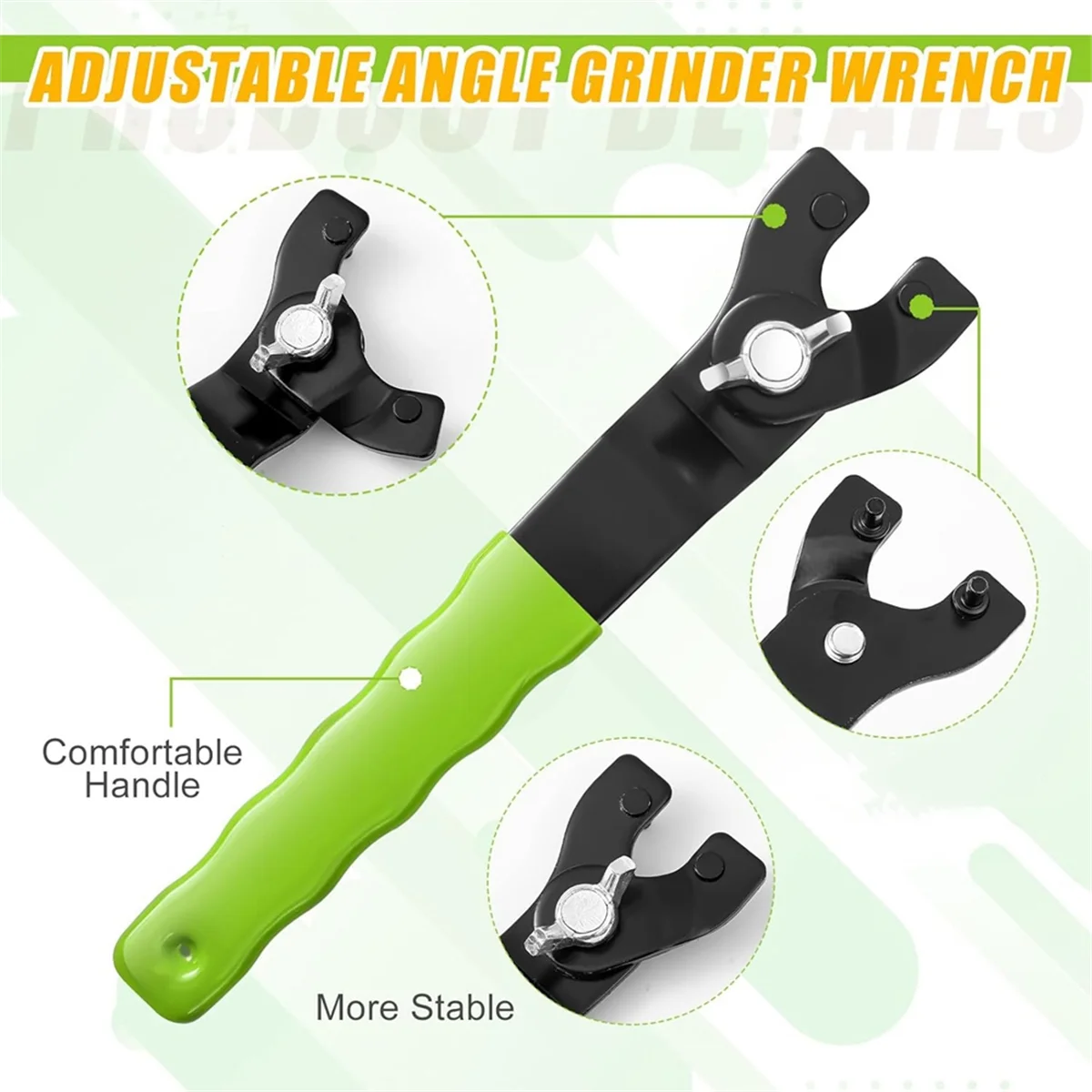 T61C_25Pcs Kit de llaves para amoladora angular con tuerca para amoladora angular, herramientas para amoladora angular