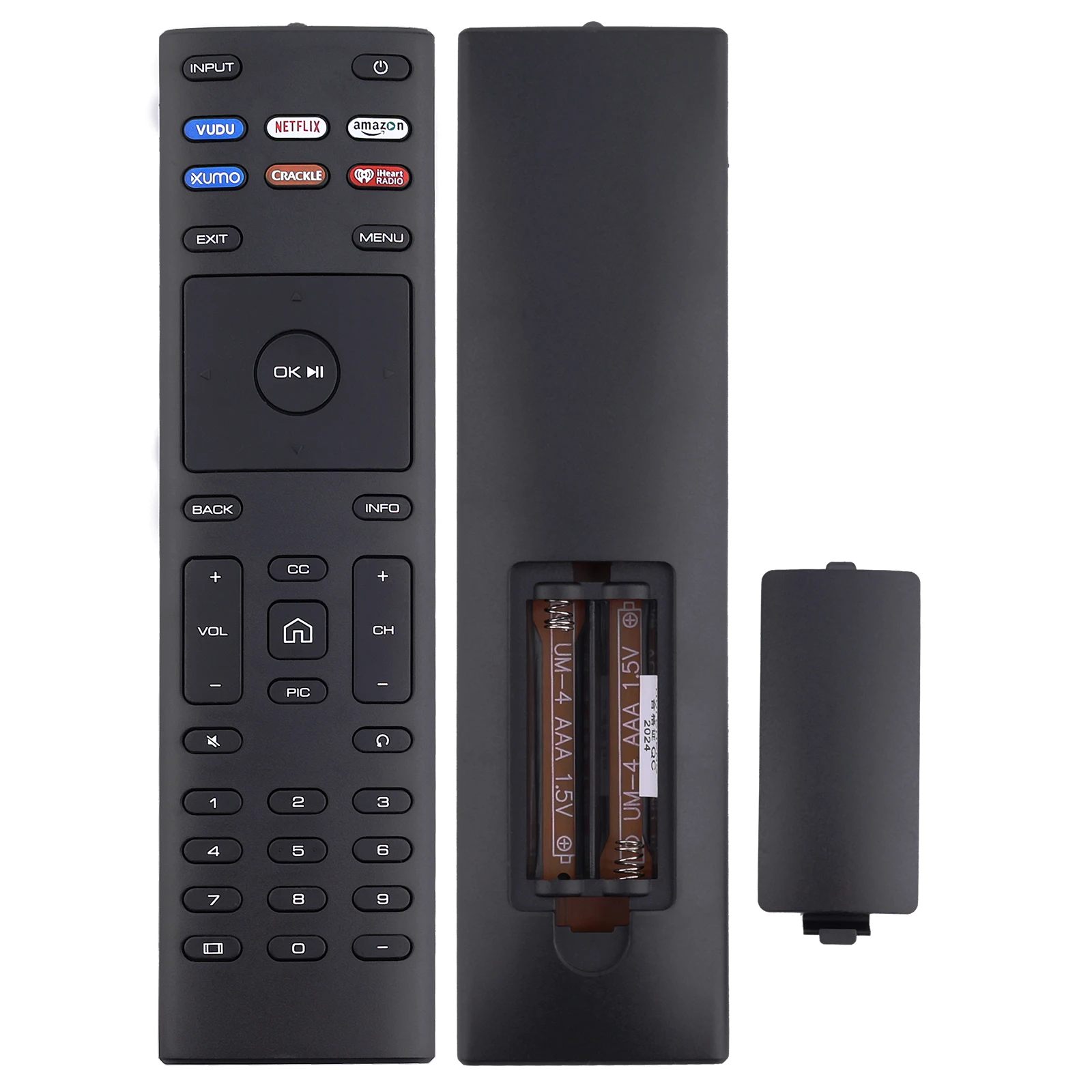 XRT136 Remote Control for Vizio SmartCast Series Vizio E Series Smart TVs D24f-F1 D32f-F1 D43f-F1 D43f-F1 D50f-F1 E43-E2 E48u-D0