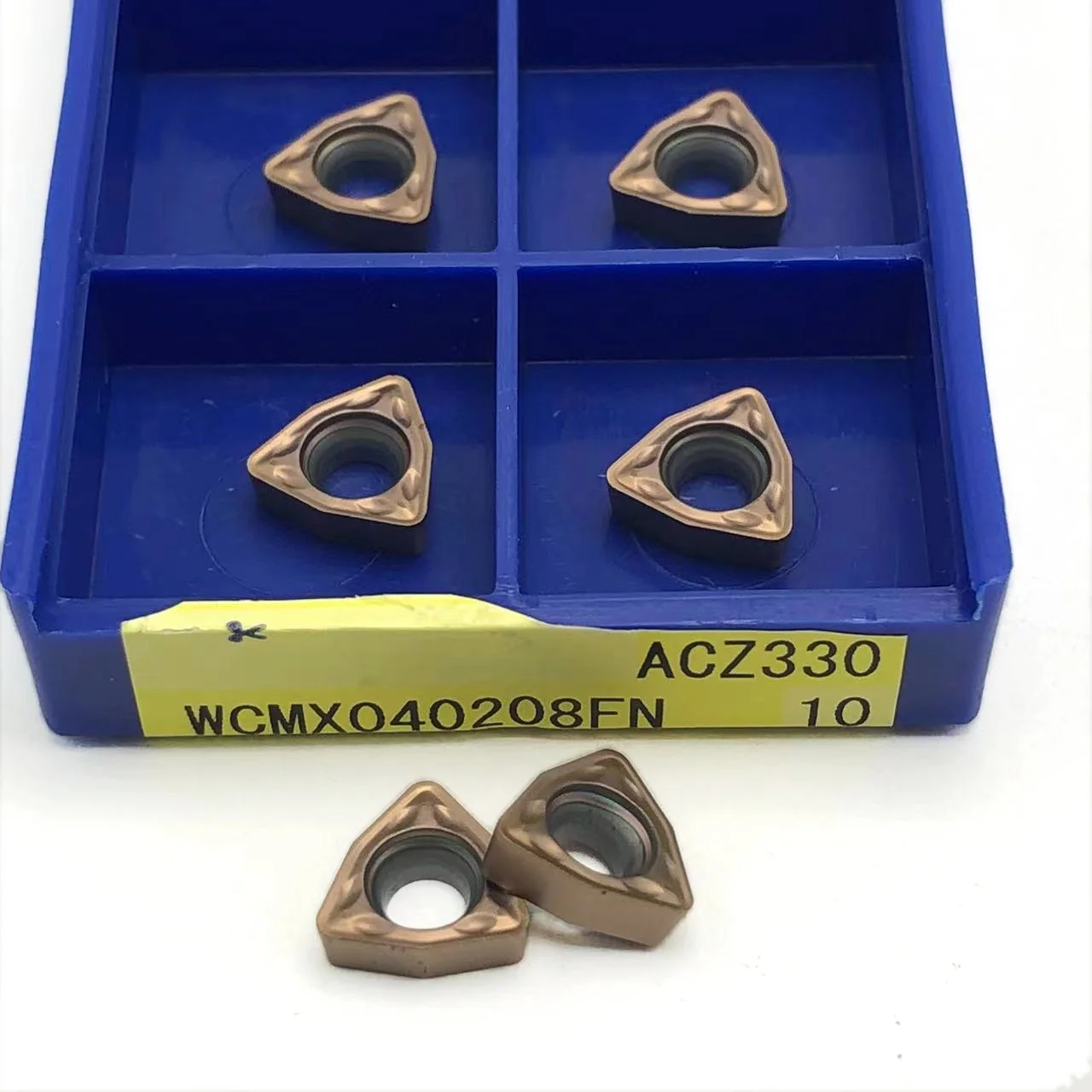 Mata Bor สแตนเลสใบมีดเพชรเจาะเร็ว WCMX030208 WCMX040208 WCMT050308 WCMT06T308 WCMT080412FN ACZ330