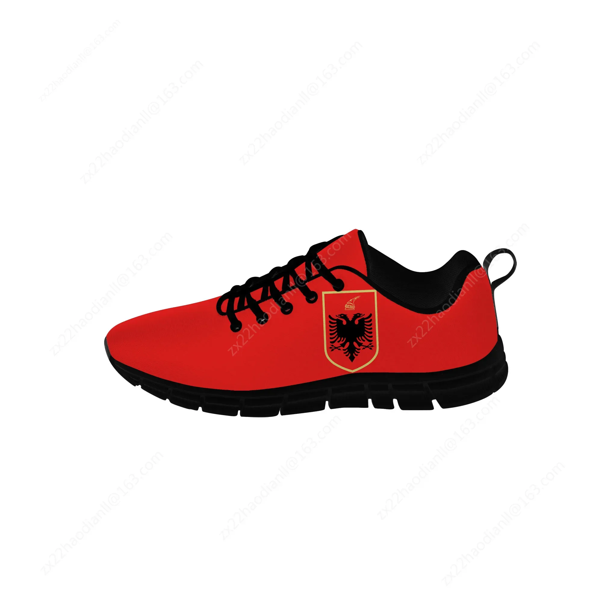 Albania Flag Eagle Sneakers Mens Womens Teenager Casual Shoes Canvas Running Cloth Shoes 3D Print Breathable Lightweight shoe