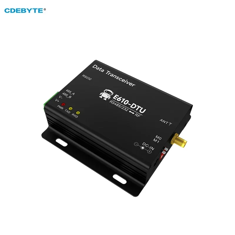 RS232/RS485 433MHz Wireless Digital Radio CDEBYTE E610-DTU(433C20) High-Speed Continuous Transmission 100mW RSSI Low Latency