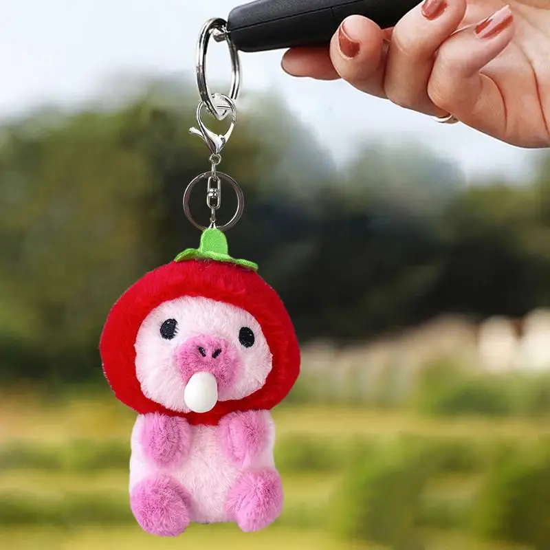 

Мягкая капибара 4,33 дюйма, мультяшная капибара, плюшевые животные, рюкзак, украшения, кулон в виде животного, Реалистичная капибара