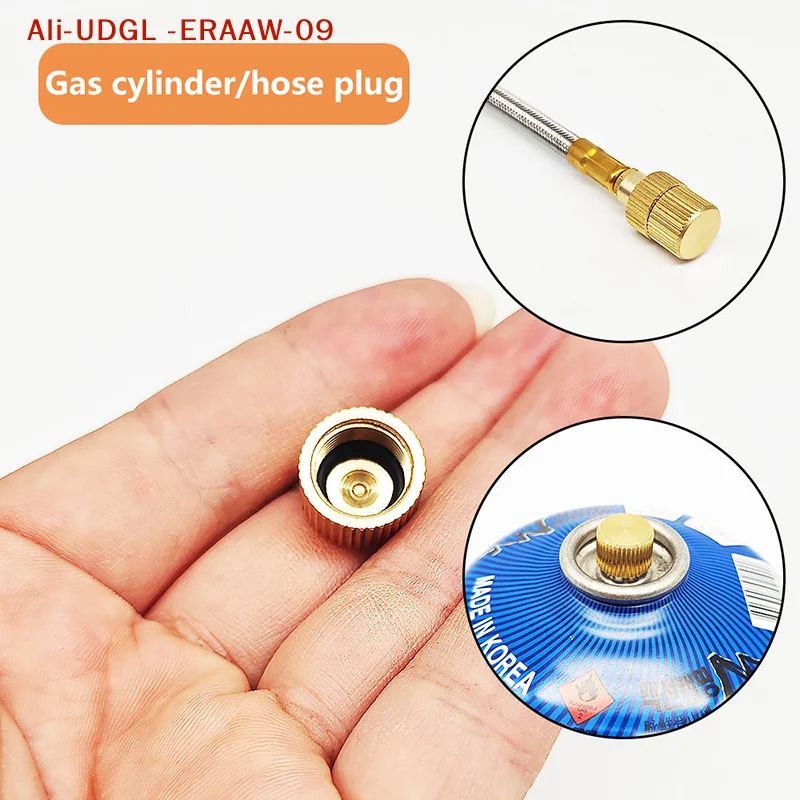 to 5Pcs Outdoor Camping Burner Cover, Flat Gas Cylinder Anti-leak Cap, Liquefied Gas Connection-Line Blocking Accessories