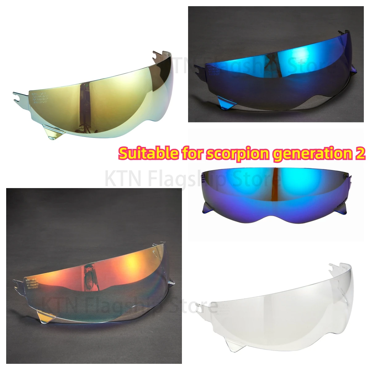 Suitable for scorpion generation 2 motorcycle full helmet lens goggles accessories day and night