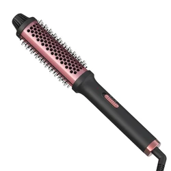 LISAPRO Curling lron Brush 2 in 1 Electric Hair Comb Negative lon Hair Dryer Styling Appliances Portable Professional Hair Strai