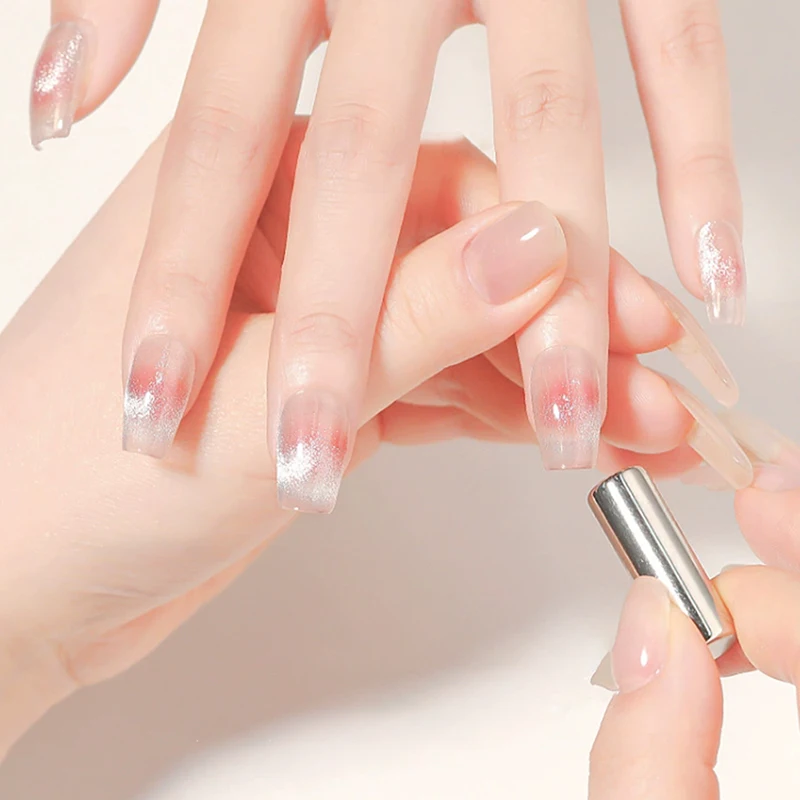 مسمار الفن مسمار المغناطيسي عصا القط العين المغناطيسي الكرة مزدوجة نهاية الأشعة فوق البنفسجية هلام المغناطيس أدوات مانيكير تصميم أدوات بريق تأثير DIY بها بنفسك