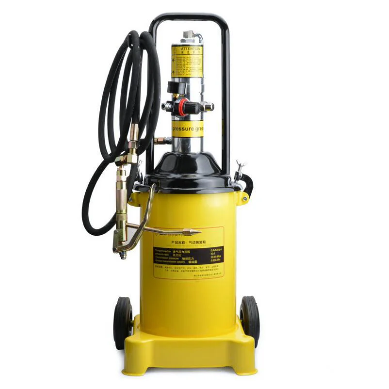 High Pressure Oiler 12L Pneumatic Butter Machine Pneumatic Grease Gun With 4 Meter Tube Butter Filling Machine