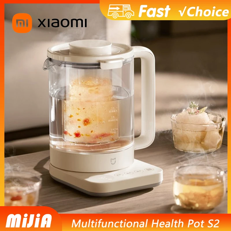 NEW XIAOMI MIJIA Multifunctional Health Pot kettle S2 1.5L Household Appliances 800W 304 Stainless Steel Heat Preservation